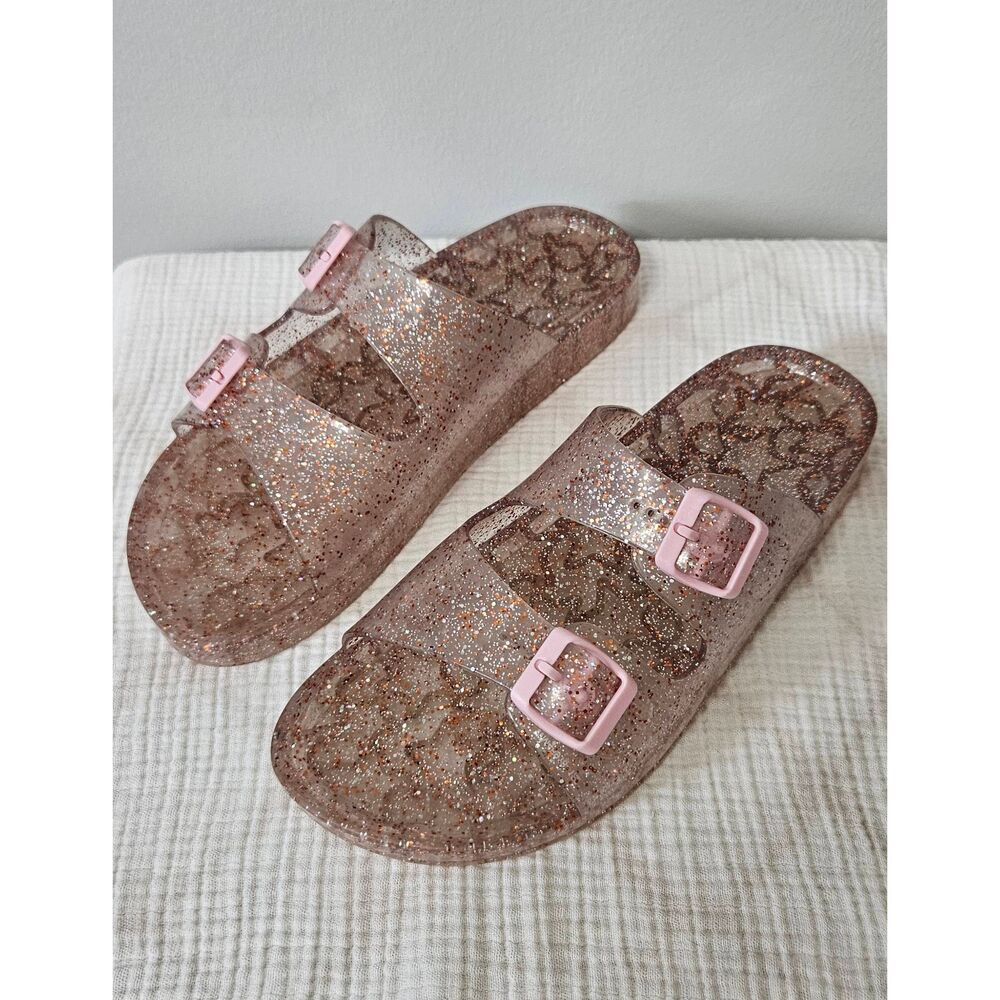 Pink sparkly water shoes sandals women's size 7